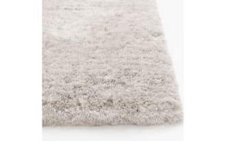 Sherpa 5' x 7' Light Gray Solid Shag Rug