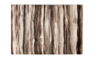 Mocha Tones 5' x 7' Brown Striped Rug