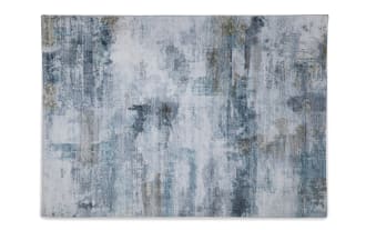 Angora 5' x 7' Teal Abstract Rug
