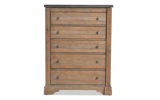 Beaumont Brown & Gray 5 Drawer Chest
