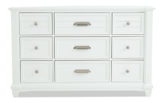 Sunset Cove White 9 Drawer Dresser