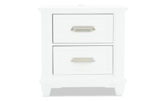 Sunset Cove White 2 Drawer Nightstand