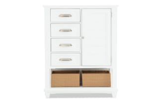 Sunset Cove White 4 Drawer Wardrobe