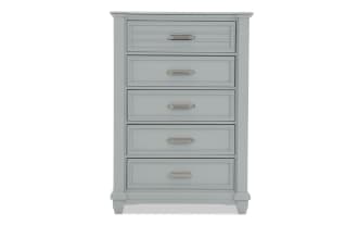 Sunset Cove Gray 5 Drawer Lift-Top Chest
