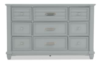 Sunset Cove Gray 9 Drawer Dresser