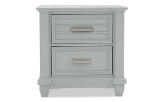 Sunset Cove Gray 2 Drawer Nightstand
