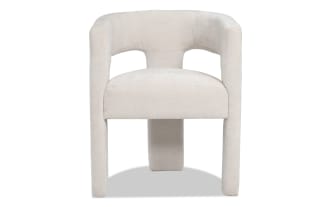 Sierra Beige Panel Back Upholstered Dining Chair