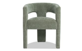 Sierra Green Panel Back Upholstered Dining Chair