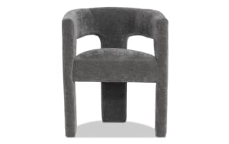 Sierra Gray Panel Back Upholstered Dining Chair