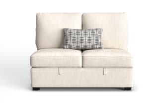Playlist Max Beige Armless Pop-Up Sleeper Loveseat