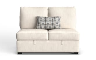 Playlist Max Beige Armless Storage Loveseat