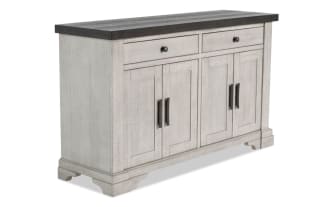 Beaumont White & Brown 2 Drawer Server
