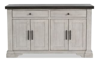 Beaumont White & Brown 2 Drawer Server