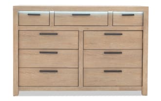 Studio Light Oak 9 Drawer Dresser