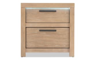 Studio Light Oak 2 Drawer Nightstand