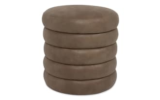 Blair Cognac Storage Ottoman