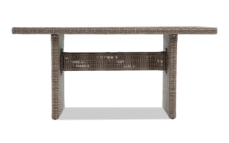 Oasis Brown Wicker Outdoor Dining Table