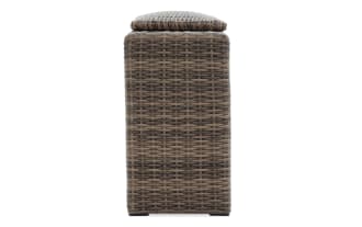 Modular Bob® Brown Wicker Outdoor Storage Console