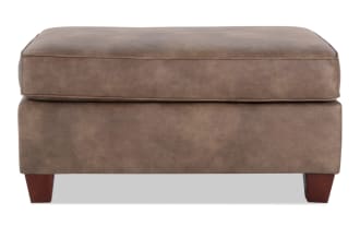 Raleigh Cognac Ottoman