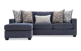 Quinn Navy 90'' Chofa with USB & USB-C Ports