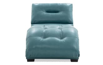 Atwood Teal Faux Leather Massage Chaise