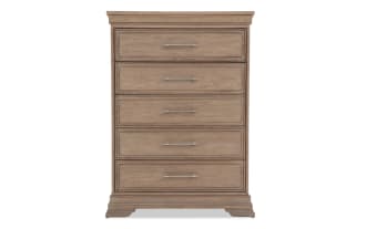 Avalon Light Brown 5 Drawer Lift-Top Chest