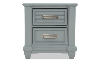 Sunset Cove Youth Gray 2 Drawer Nightstand