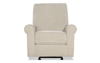 Harbor Beige Auto Gliding Power Recliner with USB & USB-C Ports