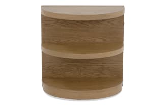 Hampton Natural Half Oval End Table