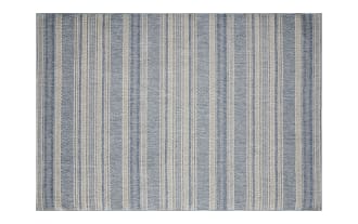 Bradford 5' x 7' Blue Striped Indoor/Outdoor Rug