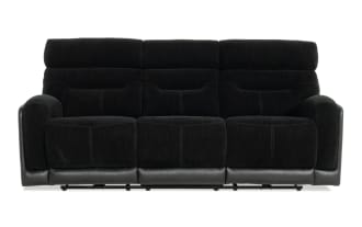 Phantom Black 86'' Power Reclining Sofa with USB & USB-C Ports