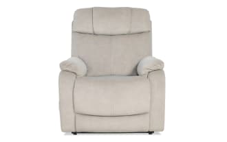 Hendrix Beige Massaging Power Lift Recliner