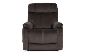 Hendrix Brown Massaging Power Lift Recliner