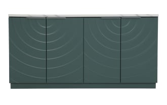 Radius Green & White 4 Door Cabinet