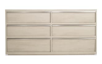 Delray White 6 Drawer Dresser