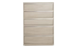 Delray White 5 Drawer Chest