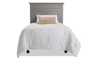 Spencer Twin Gray Panel Headboard