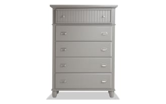 Spencer Gray 5 Drawer Lift-Top Chest
