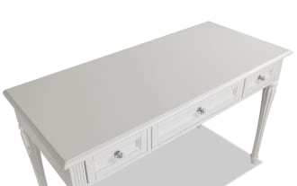 Madelyn White 3 Drawer Desk