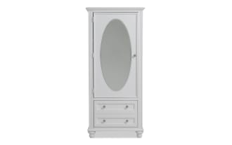 Madelyn White Wardrobe with Drawer