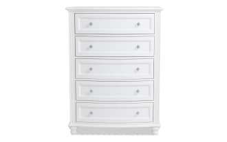 Madelyn White 5 Drawer Chest