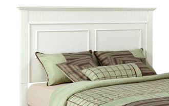 Spencer Queen White Panel Bed