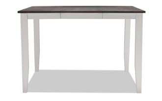 Blake White & Gray Extendable Counter Height Square Dining Table