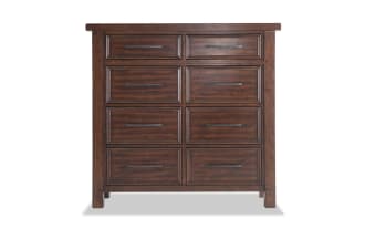 Hudson Pecan 8 Drawer Bureau