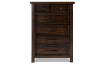Hudson Pecan 6 Drawer Chest