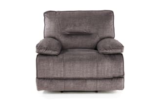 Pacifica Gray Power Recliner with USB Port