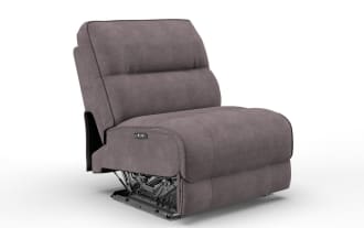Pacifica Gray Armless Power Recliner