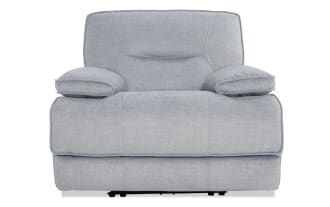 Pacifica Silver Power Recliner with USB Port