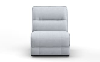 Pacifica Silver Armless Chair