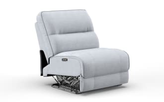 Pacifica Silver Armless Power Recliner
